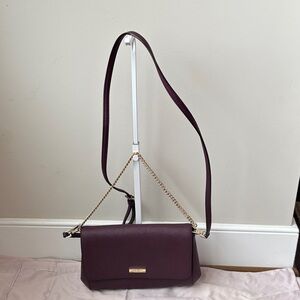 Elegant Purple Kate Spade Dual strap Crossbody / Clutch Bag